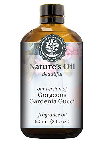 Gorgeous Gardenia Fragrance Oil (60ml) for Perfume, Diffusers, Soap Making, Candles, Lotion, Home Scents, Linen Spray, Bath Bombs, Slime