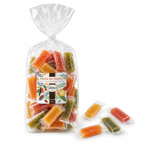 Pâtes de fruits emballées individuellement CEMOI pour éviter les morceaux collants