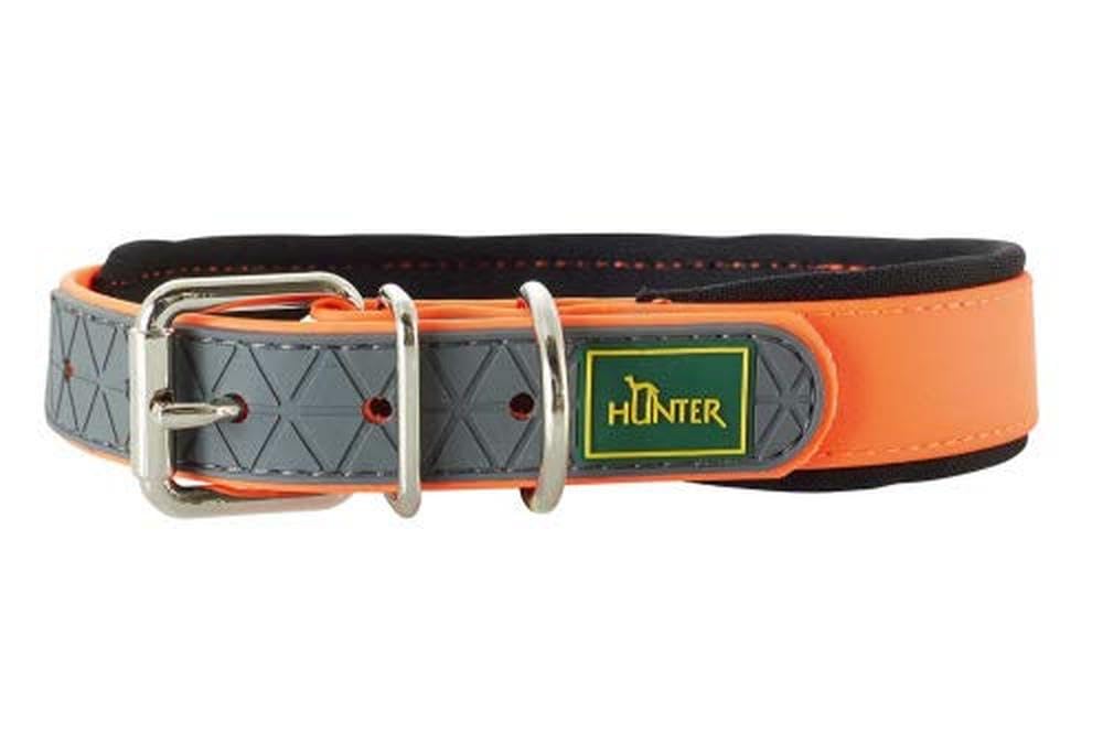 Naszyjnik myśliwy z neoprenu 40 cm żółty neon