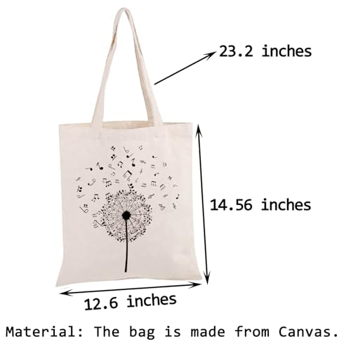 Bolso Tote PWHAOO con motivos musicales miniatura 3