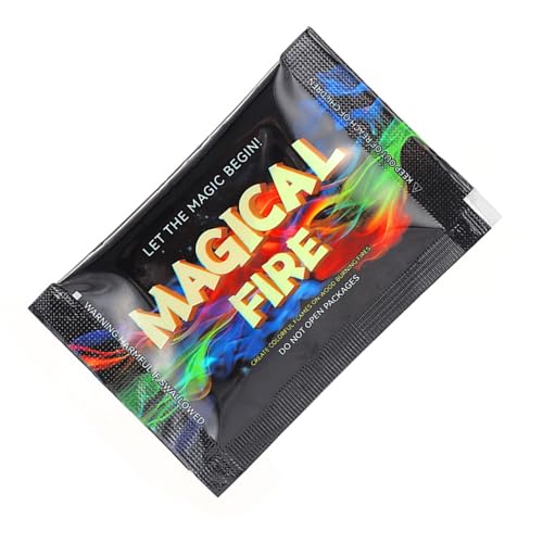 BEIYINAI Party Flame Color Changing Packets Colorful Flame Powder Party Decor for Pit Campfires Outdoor Fireplaces Magical Flame Color Changing Packets for Outdoor Stove