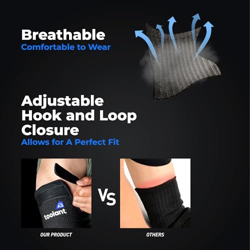 Image of OriStout Cut Resistant Farmers Sleeves with Thumb Hole, Protective Arm Sleeves, for Gardening, Welding, Kitchen, Arm Guards for Biting, Pet Grooming, Black, 1 Pair | Arm Protectors for Thin Skin and Bruising