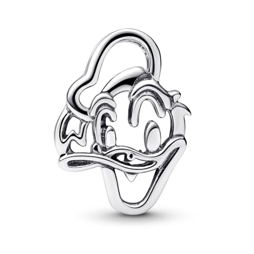 Colgante pato Donald de Disney en plata revive la magia en tu pulsera diaria