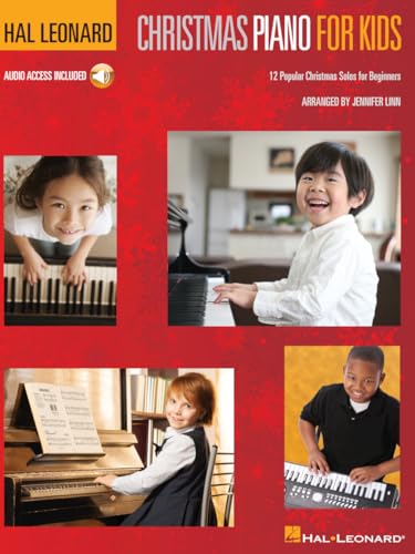 Hal Leonard - Christmas Piano for Kids | Beginner Piano Sheet Music Book with Online Audio | 12 Holiday Solos for Young Learners | Easy Piano Songbook for Students | Hal Leonard Piano Method Book