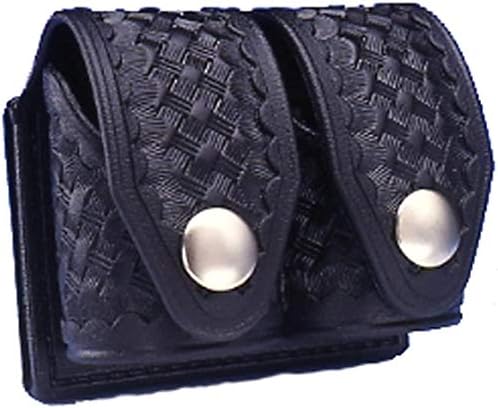 HKS Double Speedloader Pouch Hytrel Basketweave Black
