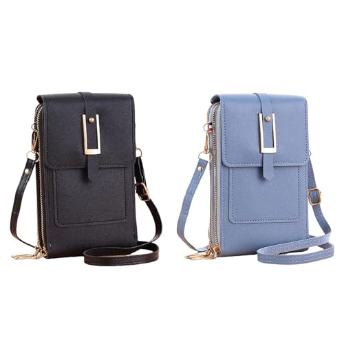 SLEEKEE Bolso Para Teléfono Móvil De 2 Piezas, Mini Bolso De Hombro, Bolso De Hombro Moderno Y Sencillo, Bolso Para Teléfono Móvil Con Pantalla Táctil