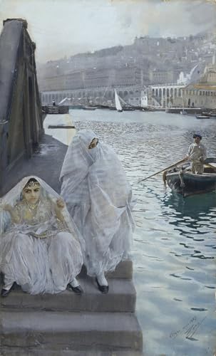 Portrait Tableaux Alger Anders Zorn toile nostalgie mer