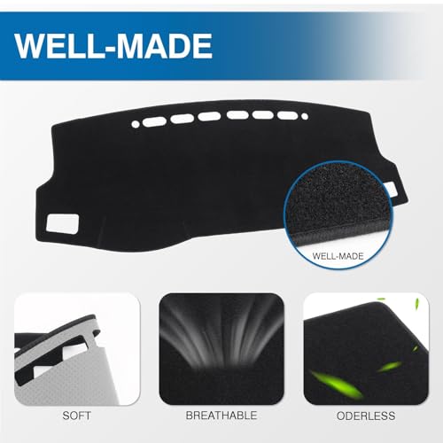 image for KUST Black Dash Cover for Toyota Corolla 2014-2017 2018 Left Hand Driv
