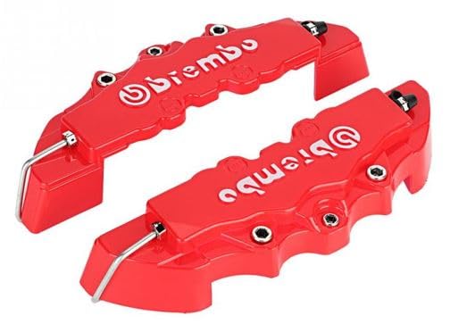 Auto MT Red ABS Brem-bo Brake Caliper Covers Kit Guard Protector Universal All Car Good Quality-image-20
