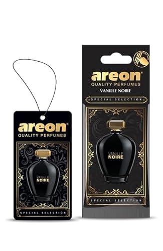 AREON Vanille Noire SS06 – Luxury Custom Car Hanging Air Freshener for HIM (pack of 3)