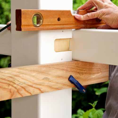 HOFMEISTER® Mini-Wasserwaage aus Holz, für Bilder, Möbel & Fußböden, Richtwaage mit Libelle, kleine Maurerwaage, 100% Made in Germany (1, Wasserwaage | 15 Cm)