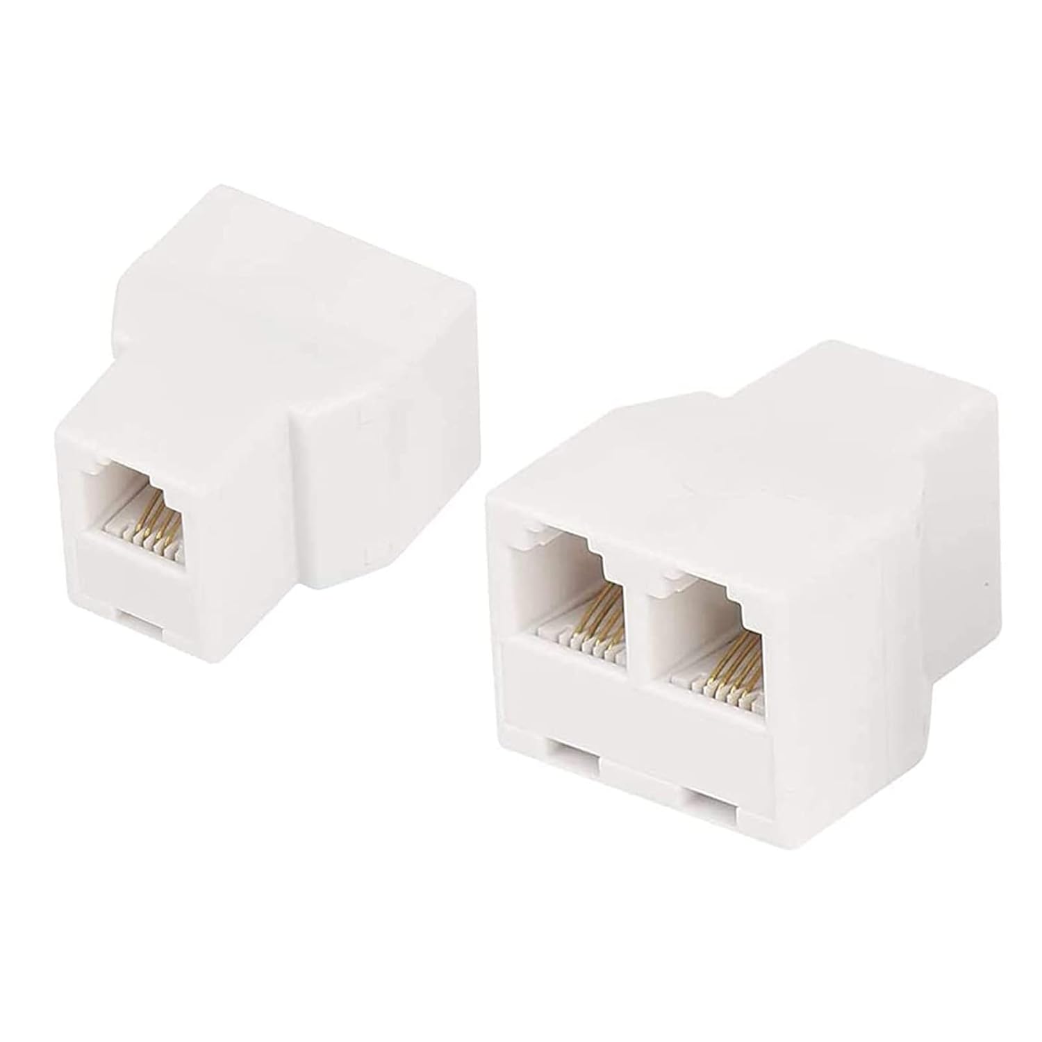 3Female Telephone Splitter Adapter Cable,Telephone Landline Cable Connector & Separator (RJ11 6P4C-2 Pack), 3Female-W2 3Female Telephone Splitter Adapter Cable,Telephone Landline Cable Connector & Separator (RJ11 6P4C-2 Pack), 3Female-W2