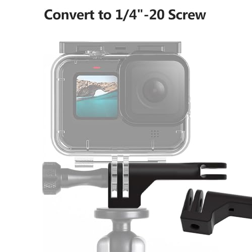 Image of Action Pro Vertical Mount Compatible with GoPro Hero 13 /12 /11 /10 /9 /8 /7 /6 /5 /4 AKASO Campark Insta360 DJI Osmo Action and Other Action Cameras Bracket Adapter