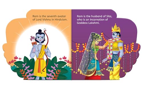 Image of My First Shaped Board Book: Illustrated Ram Hindu Mythology Book for Kids Age 2+ (Indian Gods and Goddesses)