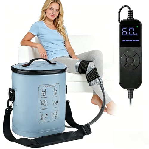 GartWerk Cryo Cuff Knee Cold Therapy Machine with 5 Speed Setting and 6 Level Smart Timer 15L Ice Machine for Knee Surgery Ankle and Shoulder Pain Relief Universal Cold Packs System