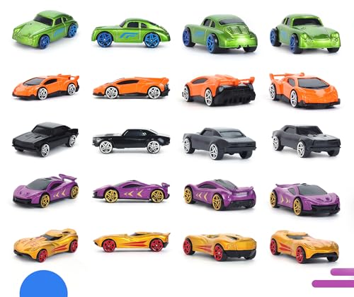 Image of Amazon Brand - Jam & Honey Premium Die-Cast Metal Car | Free Wheel Toy Vehicle for Kids | Realistic Design | Vibrant Paint | No Assembly | Collectible Mini Car Model | Pack of 5 | Multicolor