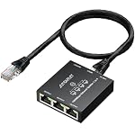 AUTOUTLET – AUTOUTLET LAN Splitter 1 auf 4, Plug & Play, 1000Mbps Ethern