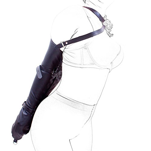 MFMYEE Gants sexuels, bondage monoglove extrême main bras restrictions menottes BDSM