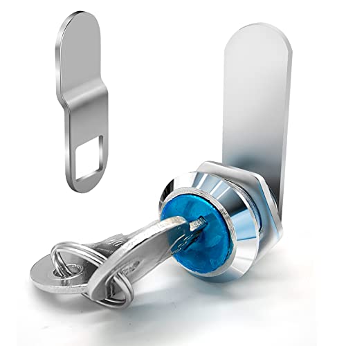 Aribest Briefkastenschloss 16mm, Spindtürschloss Spintschloß Postfachschloss Zylinder-Hebelschloss Schrankschloss mit Schlüssel, Spindschloss, Möbelschloss, für Briefkästen, Möbel verwendet, Orange Cover