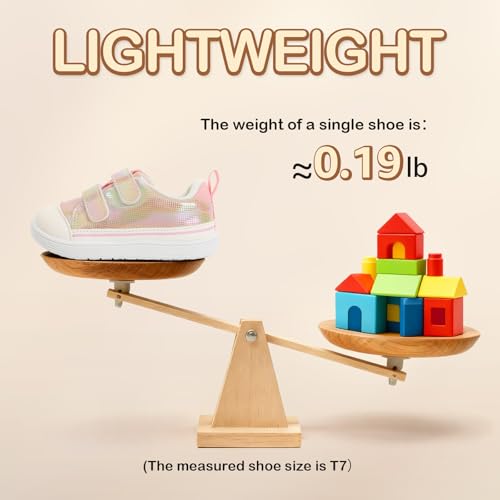 Noorkiz Toddler Girls' Wide Toe Box Zero Drop Glitter Shoes (Various) - image 8