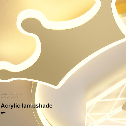 Lámpara de techo LED moderna regulable y luz colgante infantil para guardería con mando 4