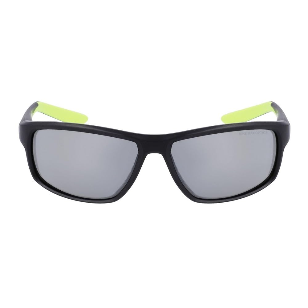 Nike Unisex Black/Silver Rabid 22 Dv2371 011 Sunglasses Plastic Squared Mirrored Photochromatic