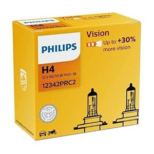 PHILIPS – PHILIPS H4 12342PRC2 Autoscheinwerfer, 12 V, 60/55 W, P43t-3
