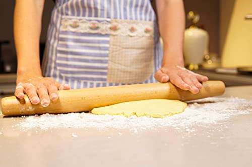 Honglida Classic French Rolling Pins Bamboo Wooden Rolling Pin For Baking Pizza Dough Pie Cookie, 18-Inch #TOP2