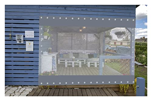 Rideau de véranda transparent extérieur bâche 1x1m imperméable pour balcon - 3