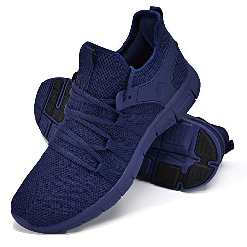Image of INZCOU Running Shoes Lightweight Tennis Shoes Non Slip Gym Workout Shoes Breathable Mesh Walking Sneakers
