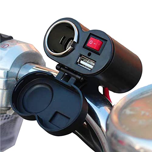 Carregador Para Moto Celular GPS Tomada USB 2.0 Adaptador Acendedor Guidão De Motocicleta Bicicleta