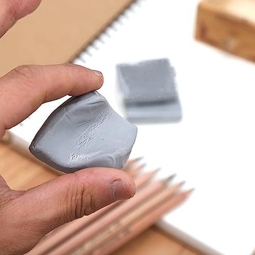 Image of 53ARTS 4pcs Art Kneaded Eraser, Soft Durable Sketch Putty Rubber, Kneadable Artist Rubber Eraser Set