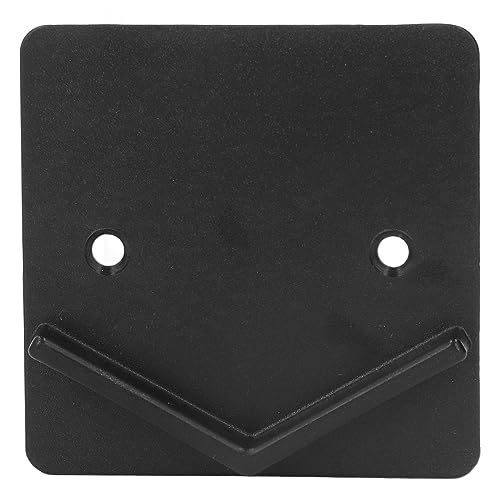 Fdit Servitore per Canna da Doccia da 2 Pezzi, Supporto a Bordo della Tenda da Doccia a Parete per estremità Quadrata Nera Senza Trapano per L'uso del Bagno