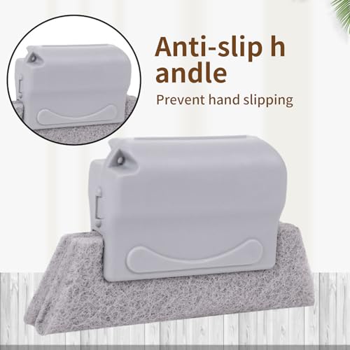 Lonwiner 6 Stück Fensterrillen Reinigungswerkzeug, Jalousien Reinigungsbürste Fliegengitter Bürste Haushalts Tiefenreinigungswerkzeug, 3 Farben