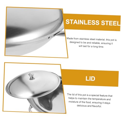 Olla Wok de Acero Inoxidable ULTECHNOVO con Tapa Versátil miniatura 6