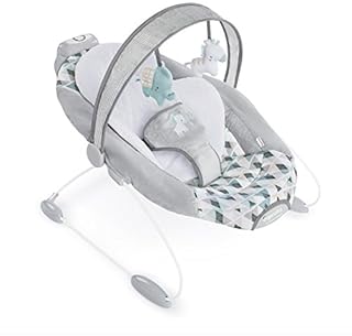 Ingenuity SmartBounce Automatic Baby Bouncer Seat with Music, Nature Sounds, Removable Bar & 2 Plush Infant - Chadwick