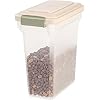 IRIS-Premium-Airtight-Pet-Food-Storage-Container-125-Pounds-Almond 12.5-Pounds Dog Food Storage