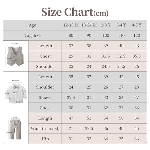 Image of Volunboy Toddler Suit Boys Formal Wedding Guest Dress Outfit | graduation dress clothes, gentleman ring bearer bowtie outfit, back-to-school pants set, birthday photoshoot dressy outfit