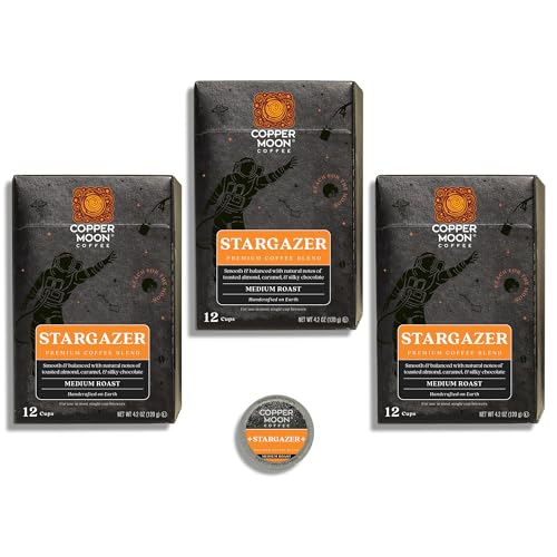 Image of Copper Moon Single Serve Coffee Pods for Keurig K-Cup Brewers, Medium Roast, Stargazer Blend, 36 Count