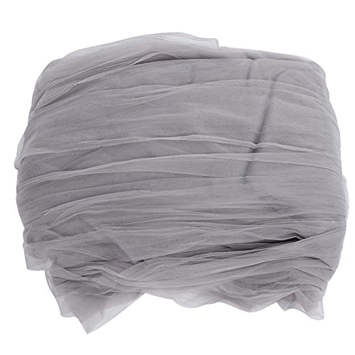 Irfora Breathable Mesh Net, Baby Bed Canopy Netting Curtains with Hanging Hook, for Children Bedroom and Anti, Gray, Pink, White (Gray)