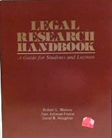 Legal Research Handbook: A Guide for Students and Laymen 0840336969 Book Cover