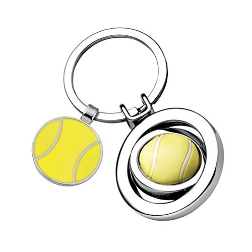 Preisvergleich Produktbild Schlüsselanhänger Tennisball mit Gravur