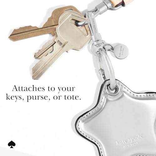 Image of kate spade new york AirTag Charm Keychain - Star-Shaped AirTag Holder