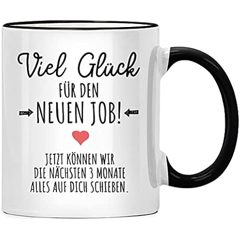 Viel Glück für den neuen Job Tasse Cover