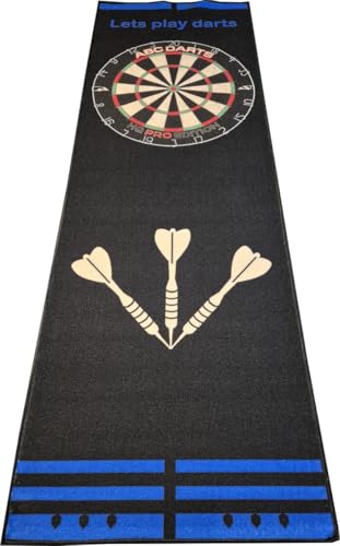 ABC Darts - Dartmatte - Anthrazitblau - 241 x 80 cm
