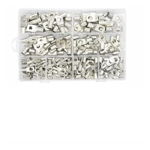 Conectores de cobre estañado de calidad profesional para crimpado de cableado, 240 piezas