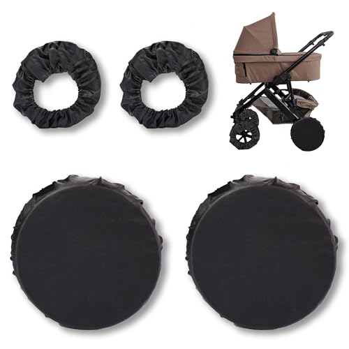 Zamboo Kinderwagen 4x Universal Radschutzhüllen - Schwarz