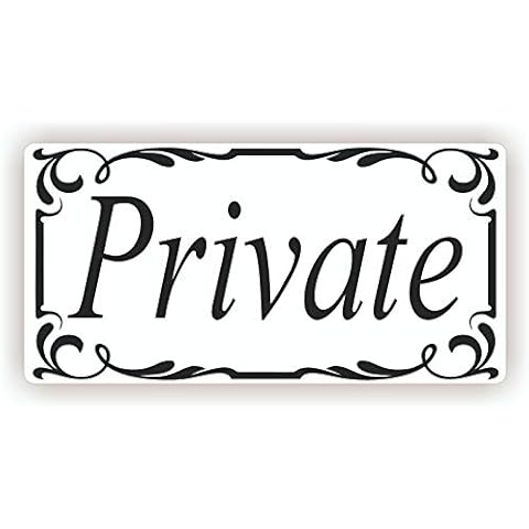 Private Door Sign Self Adhesive Vinyl Sticker, Decal Cover
