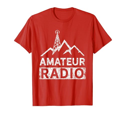 Service à Jambon pour opérateur Radio Amateur T-Shirt, Homme, Rouge, S