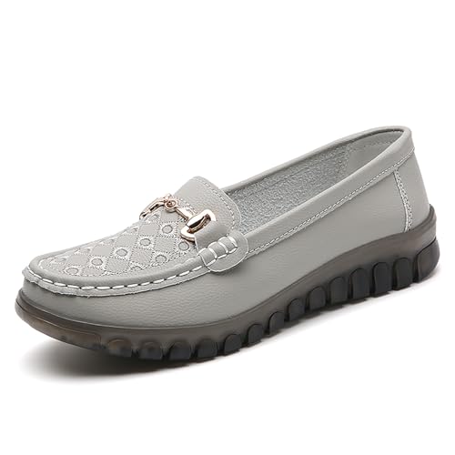 Image of Women's Business Loafers Comfortable & Lightweight Penny Shoes PU Leather Slip On Walking Shoes